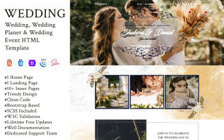 Wedding - Wedding, Wedding Planner & Event Free HTML Template