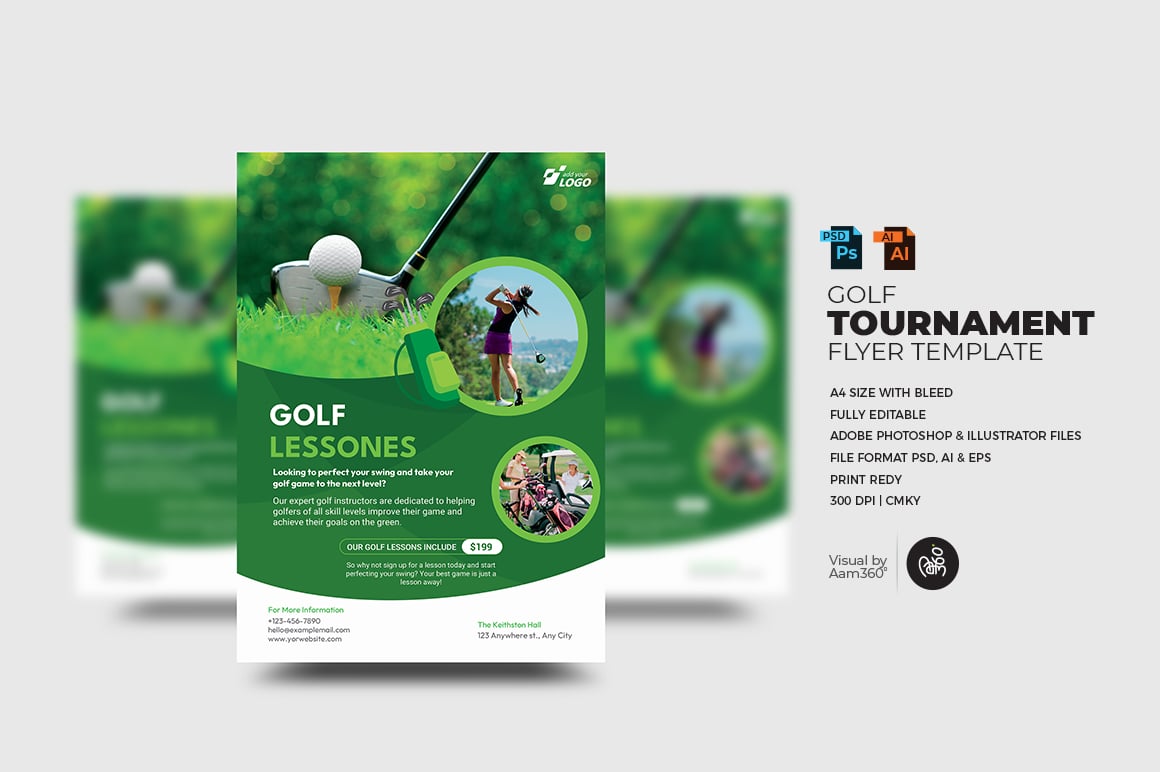 Kit Graphique #350129 Golf Publicit Divers Modles Web - Logo template Preview