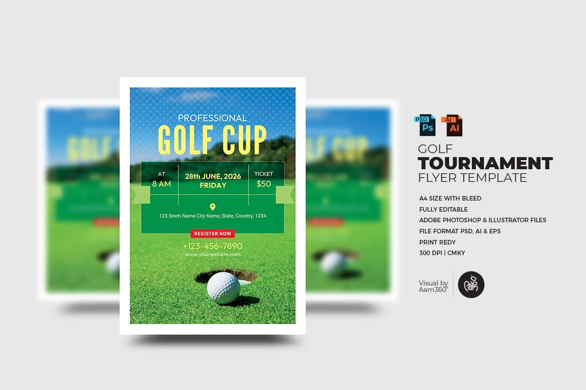 Template #350131 Advertisement Golf Webdesign Template - Logo template Preview