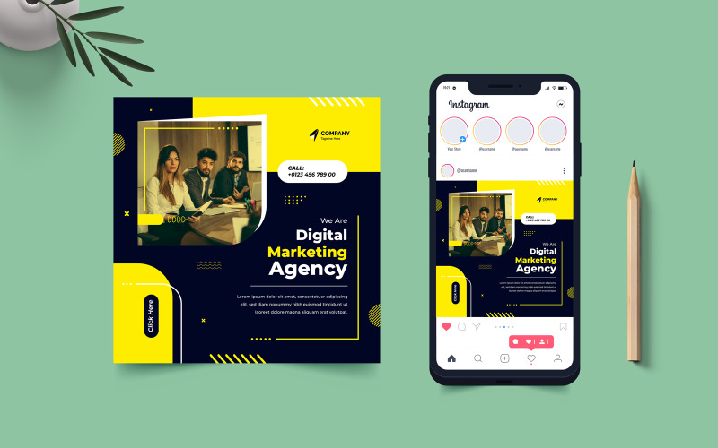 Corporate And Digital Marketing Social Media Post