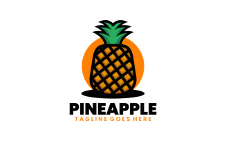 Pineapple Simple Mascot Logo 2