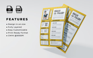 Resume and CV Template Style 1