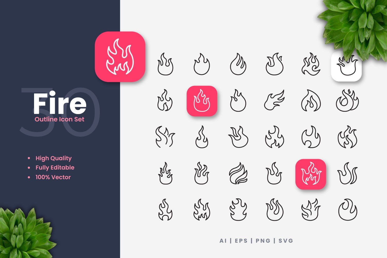 Kit Graphique #350411 Outline Fire Divers Modles Web - Logo template Preview