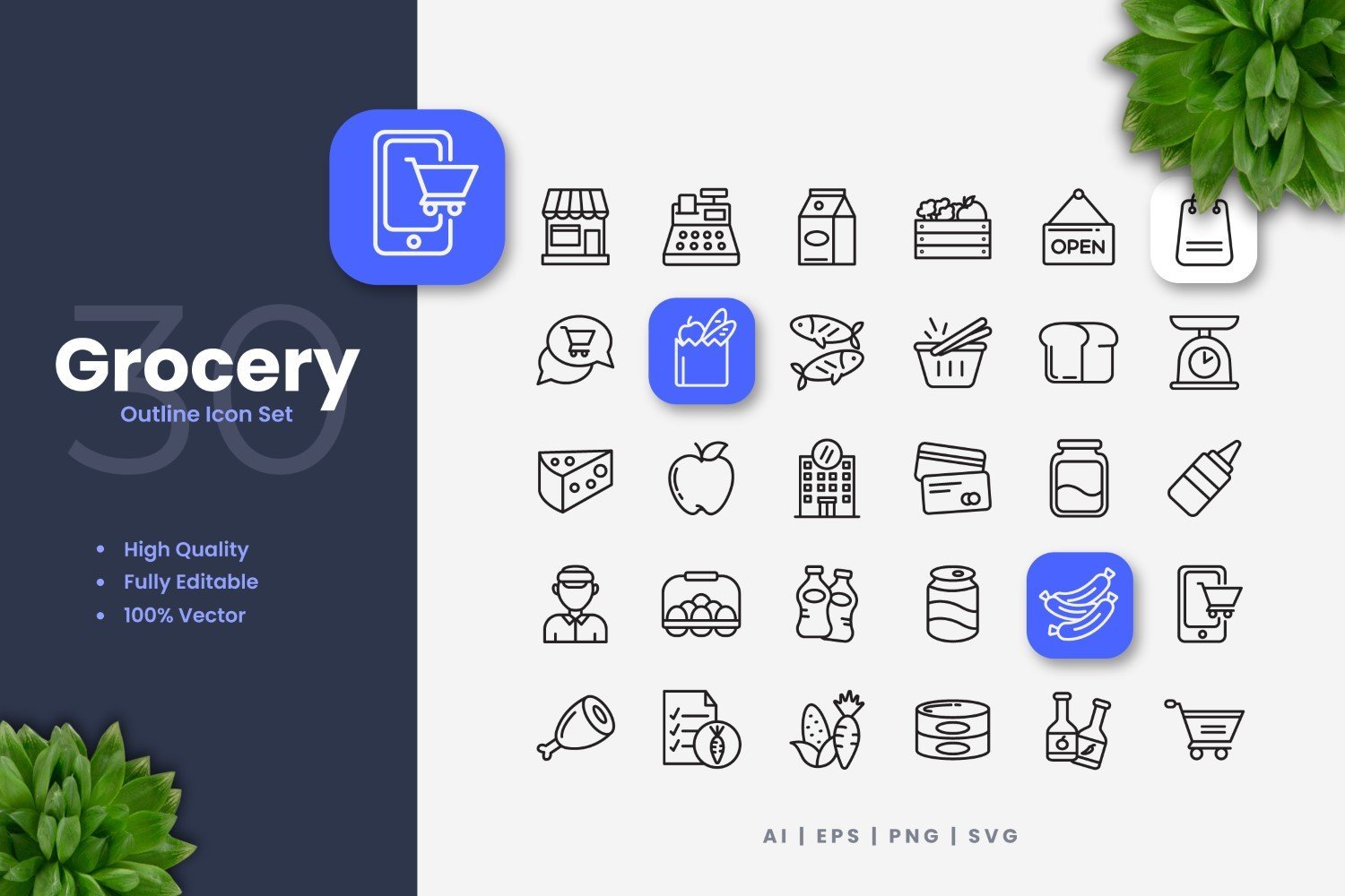 Kit Graphique #350428 Icons Grocery Divers Modles Web - Logo template Preview