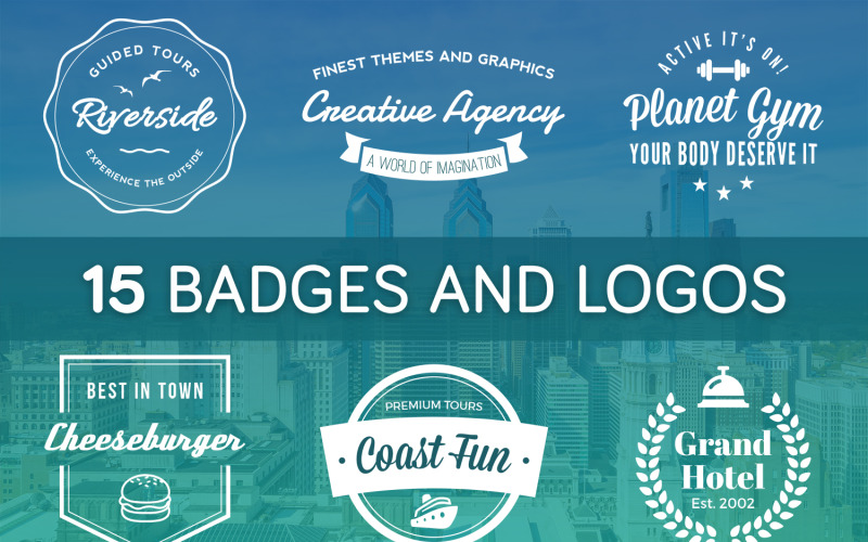 15 Retro Badges and Logo Designs Logo Template