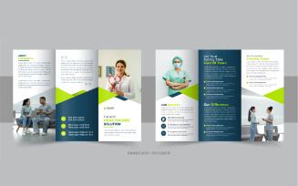 Healthcare or medical trifold brochure