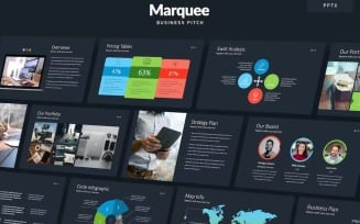 MARQUEE - Business Pitch Powerpoint Template