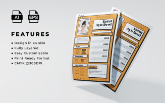 Resume and CV Template Style 2