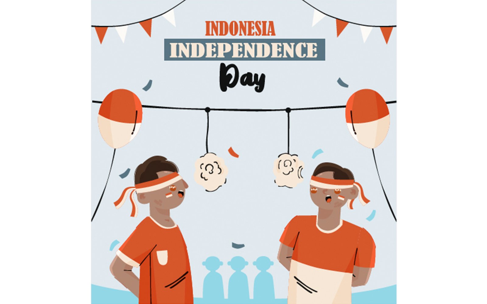 Kit Graphique #350643 Indonesia Independence Divers Modles Web - Logo template Preview