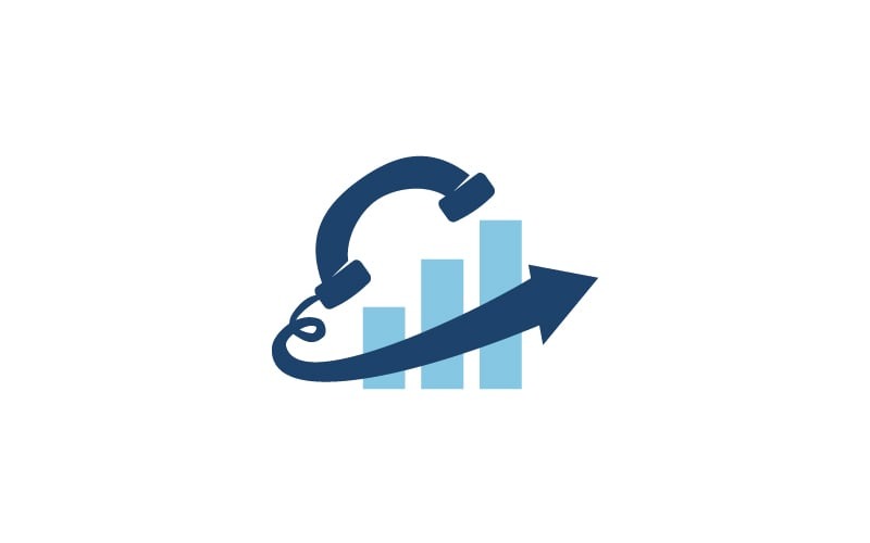 Call Data tracker business logo template Logo Template