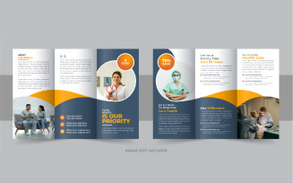 Creative healthcare or medical trifold brochure design