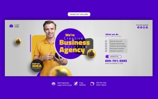 Digital Marketing Agency And Corporate Social Media Cover Banner Template