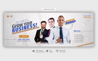 Digital Marketing Agency And Corporate Social Media Web Banner Cover Template