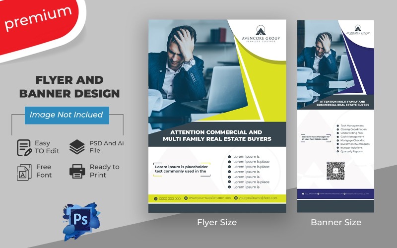 Flyer and Banner Design Template Corporate Identity