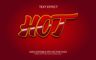Hot editable vector eps text effect template design.