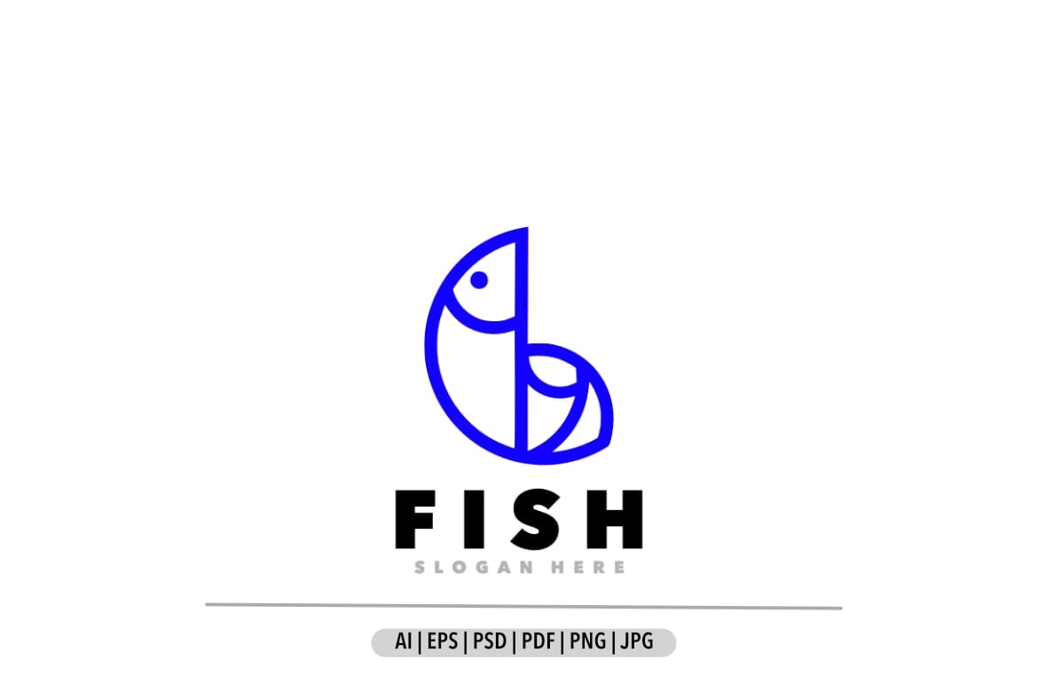 Kit Graphique #350714 Fish Outligne Divers Modles Web - Logo template Preview