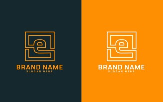 Brand E letter Logo Design Small letter