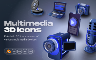 Devicely - Multimedia & Device 3D Icon Set