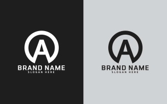 Brand A letter Circle Shape Logo Design - Brand Identity