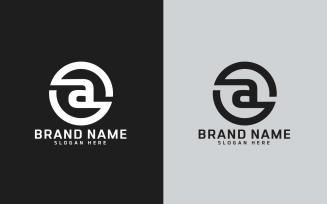 Brand A letter Circle Shape Logo Design - Small Letter