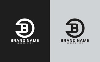 Brand B letter Circle Shape Logo Design - Brand Identity