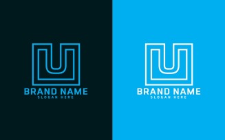 Brand U letter Logo Design