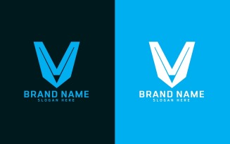 Professional V letter Logo Design - Brand Identity