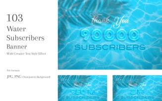 Water Subscribers Banners Design Set 135