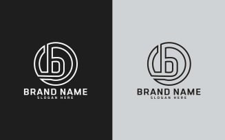 B letter Circle Shape Logo Design - Brand Identity