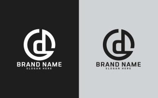 Brand D letter Circle Shape Logo Design - Small Letter