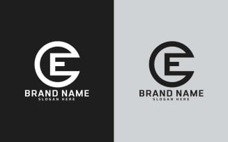 Brand E letter Circle Shape Logo Design - Brand Identity