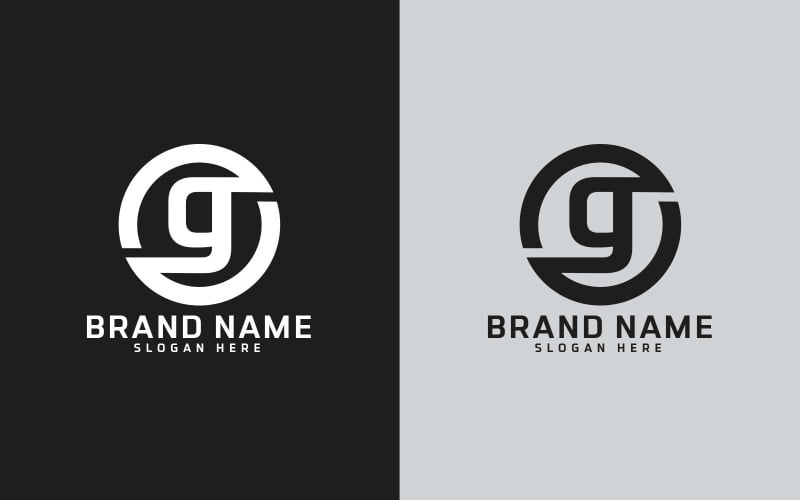 Brand G letter Circle Shape Logo Design - Small Letter Logo Template