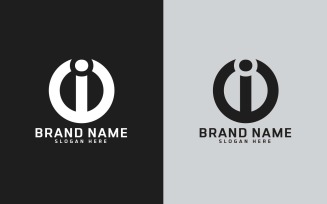 Brand I letter Circle Shape Logo Design - Brand Identity