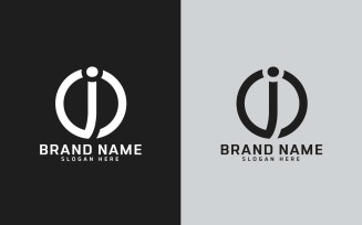 Brand J letter Circle Shape Logo Design - Brand Identity