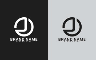 Brand J letter Circle Shape Logo Design - Brand