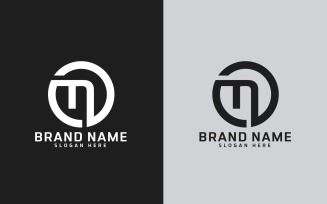 Brand N letter Circle Shape Logo Design - Small Letter