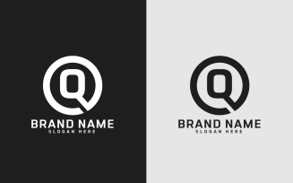 Brand Q letter Circle Shape Logo Design - Brand Identity