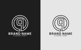 Brand Q letter Circle Shape Logo Design - Small Letter