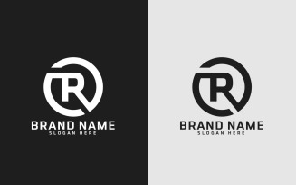 Brand R letter Circle Shape Logo Design - Brand Identity