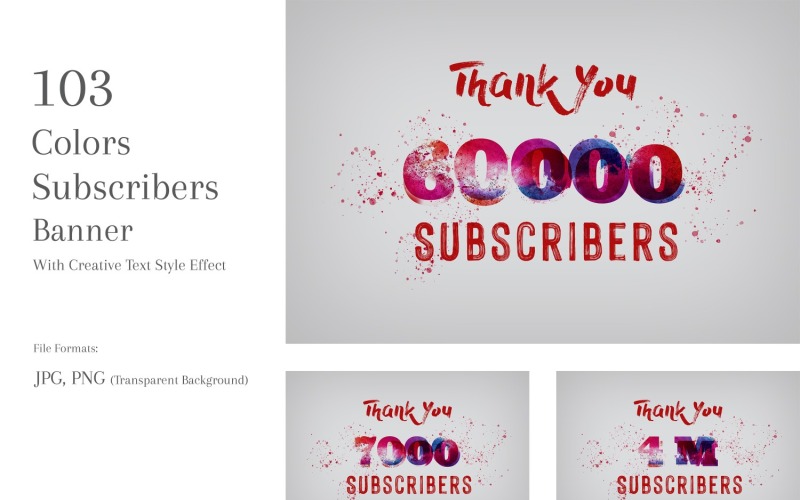 Colors Subscribers Banners Design Set 150 Social Media