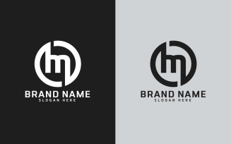Creative M letter Circle Shape Logo Design - Brand Identity