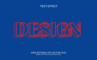Design 3D Fully Editable Vector Eps Text Effect Template