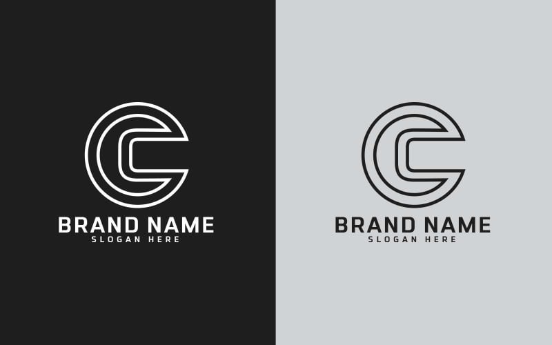 New Brand C letter Circle Shape Logo Design - Brand Identity Logo Template