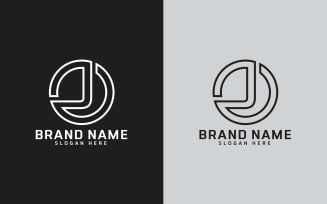 New Brand J letter Circle Shape Logo Design