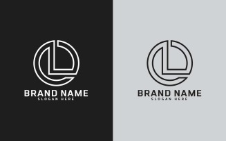 New Brand L letter Circle Shape Logo Design
