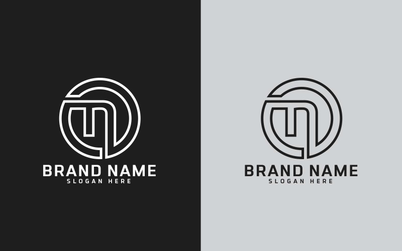New Brand N letter Circle Shape Logo Design Logo Template
