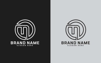 New Brand N letter Circle Shape Logo Design