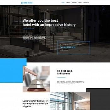 Create Hotels Website Templates Motocms Hotels Html Template 59302 Image