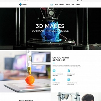 3D Printing Website Template from s.tmimgcdn.com