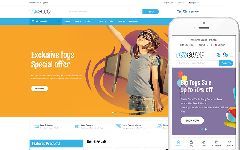 Toyshop - Kids Toys Shop WooCommerce WordPress Theme